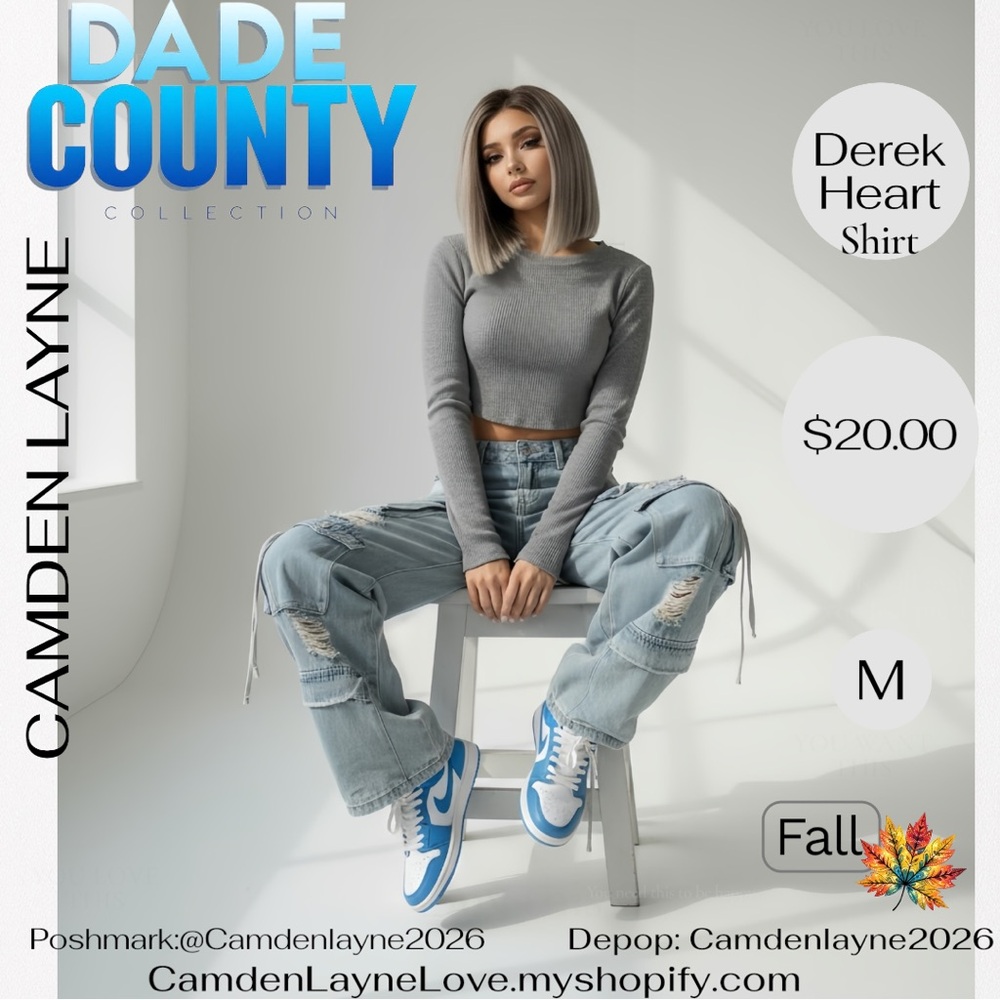 Derek Heart Heather Gray Knit Crop Top